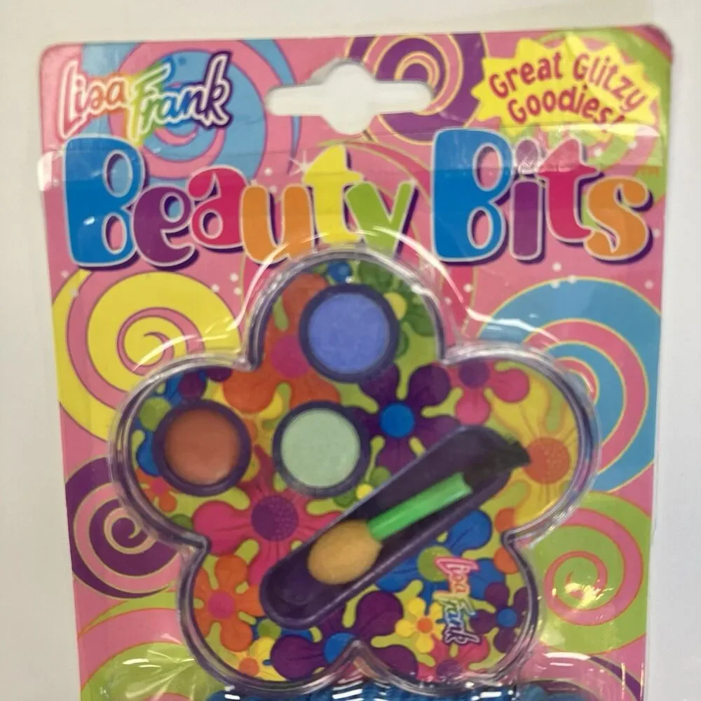 Vintage Lisa Frank Beauty Bits Mini Makeup Coil Shoelaces Glow Body Stickers